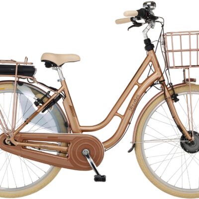 FISCHER Fahrrad E-Bike »CITA RETRO 2.2 522«, 7 Gang, Shimano, Nexus, Frontmotor 250 W, (mit Akku-Ladegerät-mit Beleuchtungsset-mit Fahrradschloss)