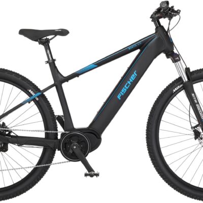 FISCHER Fahrrad E-Bike »MONTIS 4.5i 522«, 10 Gang, Shimano, Deore, Mittelmotor 250 W, (mit Akku-Ladegerät-mit Beleuchtungsset-mit Fahrradschloss)