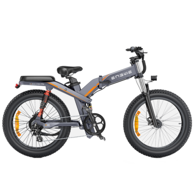 ENGWE X24 Elektrofahrrad 19,2Ah+10Ah mit doppeltem Akku 1000W Elektrofahrrad 24*4,0 Zoll mit fetten Reifen Reichweite von 100-150 km im Gebirge, Schnee und auf der Straße Dreifaches Federungssystem Doppelte Ölscheibenbremse Elektrofahrrad für jedes Gelände EU DIRECT