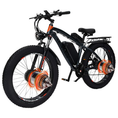 GUNAI GN88 Elektrofahrrad 48V 22Ah Batterie 1000W*2 Doppelte Motoren 26*4.0 Zoll Fette Reifen Reichweite von 70-130KM Maximale Last von 150KG