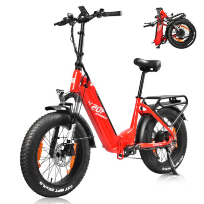 KAISDA K20F 36V 25AH Akku 350W Motor 20*4,0 Zoll Reifen 70-90KM Max. Reichweite 150KG Maximale Belastung Klappbares Elektrofahrrad