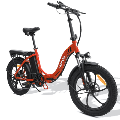 FAFREES F20 Elektrofahrrad 36V 16Ah Batterie 250W Motor 20*3.0 Zoll Fetter Reifen 25KM/H Max. Geschwindigkeit 90-120KM Reichweite 150KG Max. Zuladung Faltbares Elektrofahrrad