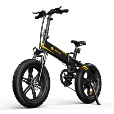 ADO A20F+ Elektrofahrrad mit 500W Motor 36V 10,4Ah Batterie 20-Zoll Schneereifen 70 km Reichweite Max. Traglast von 120 kg Faltbares Elektrofahrrad