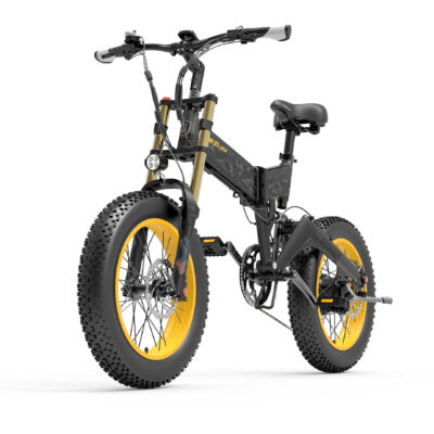 LANKELEISI X3000PLUS-UP Faltbares Elektro-Moped-Fahrrad mit 17,5 Ah Akku, 48V und 1000W, Reichweite von 120 km, 20-Zoll-Räder und max. Belastbarkeit von 200 kg