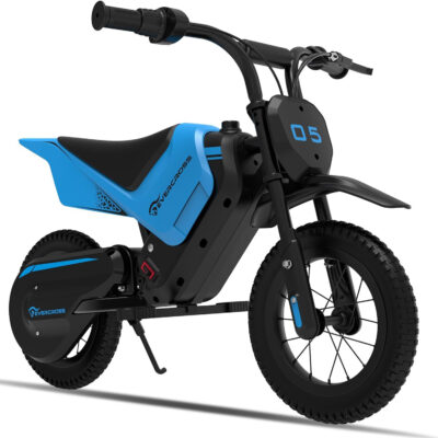 EVERCROSS EV05M Kinder Elektrofahrrad Elektroroller 14,4V 4AH Batterie 150W Motoren 12-Zoll-Reifen Maximale Reichweite von 10KM Maximale Last von 40KG für Kinder im Alter von 3-12 Jahren