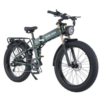 BURCHDA R5 PRO Elektrofahrrad 48V 20AH Batterie 1000W Motor 26*4.0 Zoll Reifen 70-90KM Reichweite 180KG maximale Belastung Klappbares Elektrofahrrad