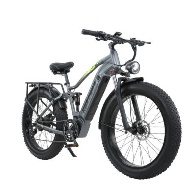 BURCHDA RX80 mit 1000W Motor, 48V 20AH Akku, Reifen 26*4,0 Zoll, Ölbremsen, 70-80KM Reichweite, maximale Belastbarkeit von 180KG, E-Bike geeignet für den Einsatz auf Schneefeldern