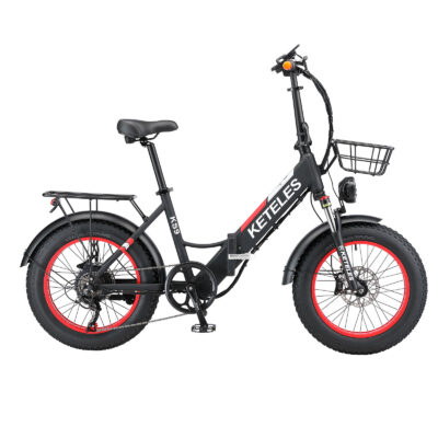 KETELES KS9 Elektrofahrrad 48V 18AH Batterie 1000W Motor 20*4.0inch Reifen 65KM Maximale Reichweite 200KG Maximale Belastung Faltbares Elektrofahrrad