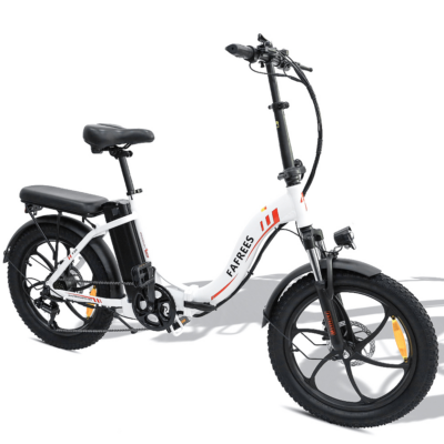 FAFREES F20 Elektrofahrrad 36V 16Ah Batterie 250W Motor 20*3.0 Zoll Fetter Reifen 25KM/H Max. Geschwindigkeit 90-120KM Reichweite 150KG Max. Zuladung Faltbares Elektrofahrrad