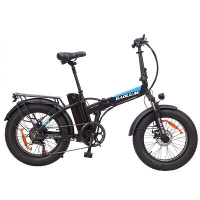 BAOLUJIE BLJ-DZ2001 48V 12,5Ah Batterie 500W Motor 20*4,0 Zoll Reifen 35KM Reichweite 150KG Max. Belastung Faltbares Elektrofahrrad